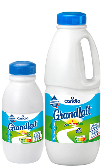 Lait UHT 1/2 écrémé bio bouteille 1l - Grandeur Nature