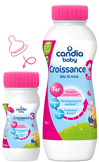 Lait de croissance 3 BIO - de 10 mois à 3 ans, Guigoz (500 ml