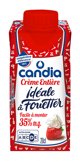 Crème fraiche liquide entière bouteille : crème fluide entière