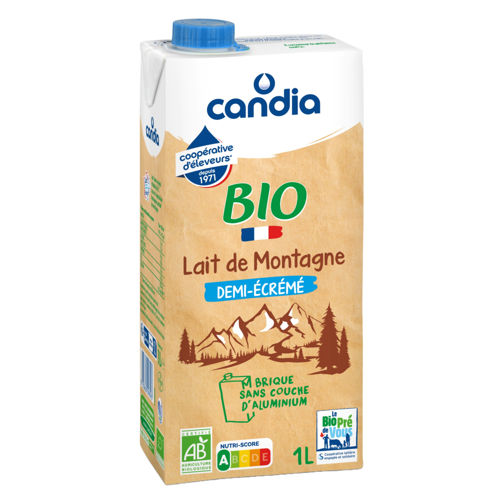 Lait carton et bouchon 2%