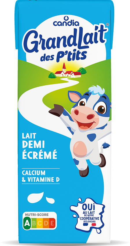 Lait <br/> demi <br/> écrémé