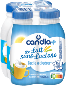 CANDIA+ Le lait sans lactose 4 x 50 cL