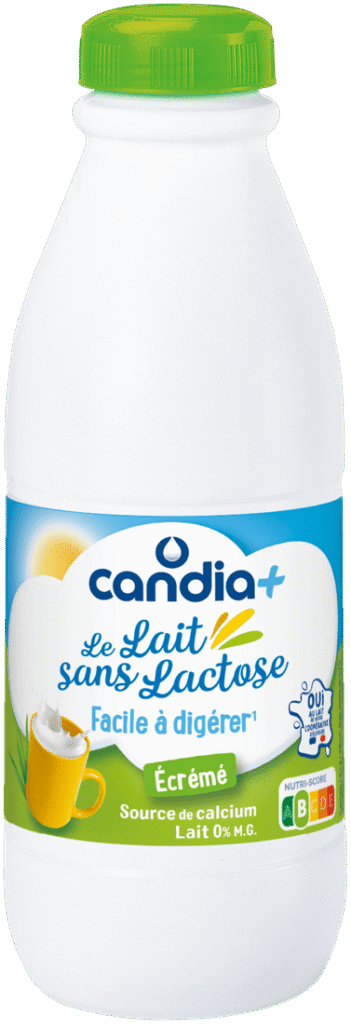 CANDIA+ Le lait sans lactose Écrémé 1 L